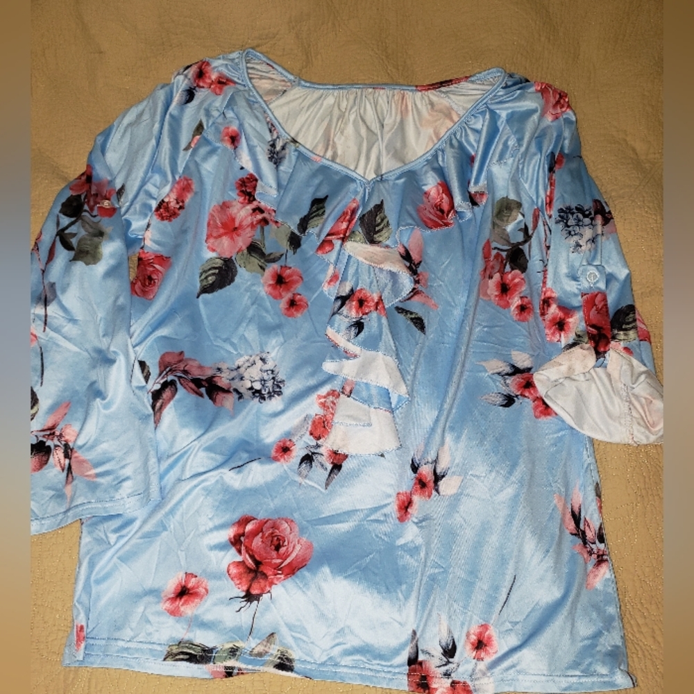 Rosegal 2XL Blue Top